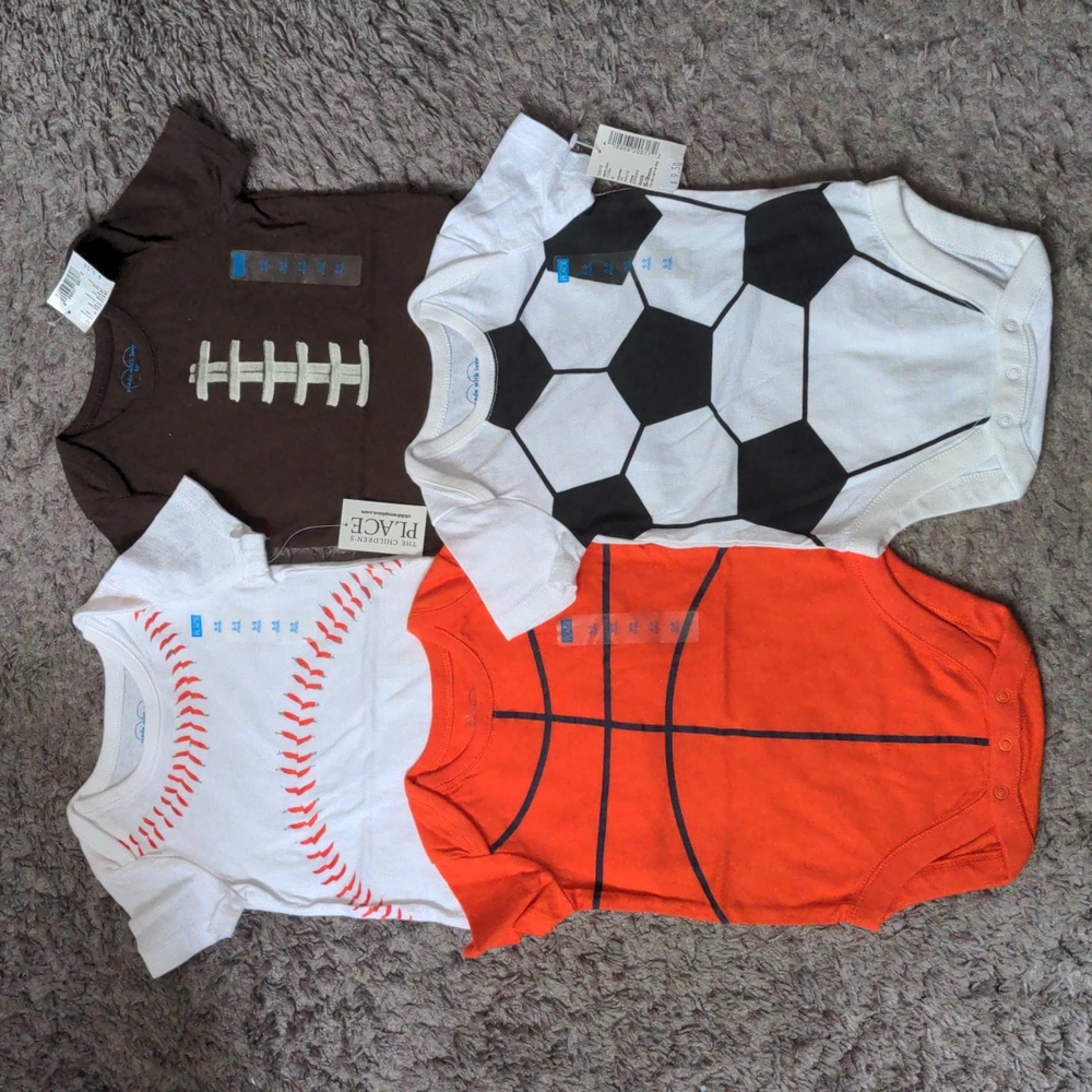 Four children's place onesies